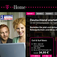 [T-Home DSL Promotion Screenshot]