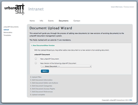 urbanAPI interner Webauftritt