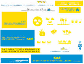 Deutsch-Schwedische Gesellschaft Logoentwicklung