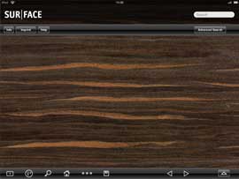 eSurface mit eingeklappter Scrollbar