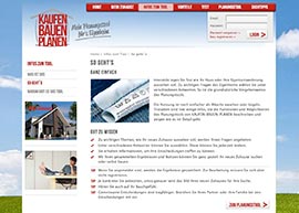 KAUFEN BAUEN PLANEN Infoseite