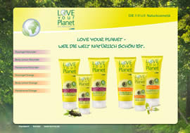 Webauftritt Love your Planet